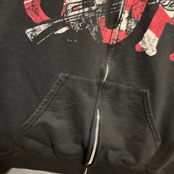 Sons of Anarchy Zip Hoodie 2XL Flag Reaper Graphic Double-Sided Freedom Flag - Picture 5 of 11